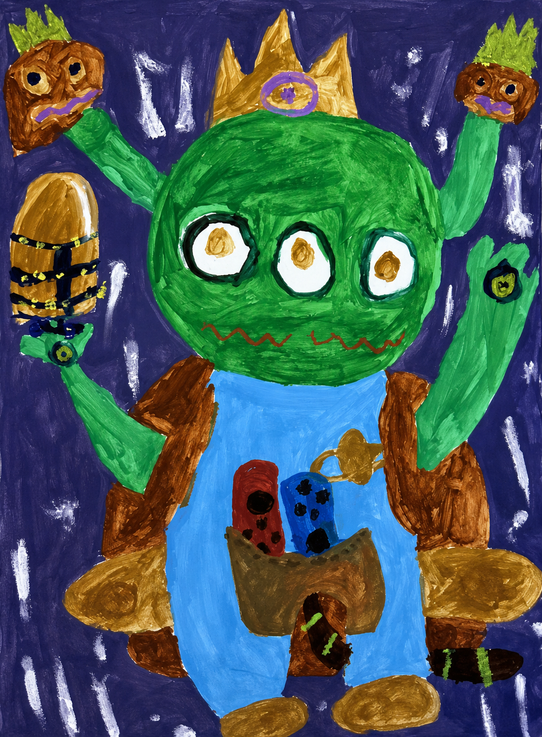 Bobo，小菠萝的扫描画作